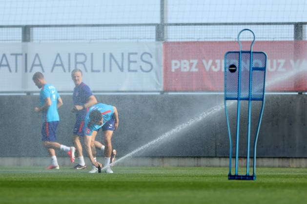 Training session of Croatian national football team Croatia national football team during a training session at Rujevica Stadium in Rijeka, Croatia, on May 27, 2026. The Croatian national football team is holding a pre-World Cup training camp ahead of friendly matches against Belgium and Slovenia.  NelxPavletic PIXSELL