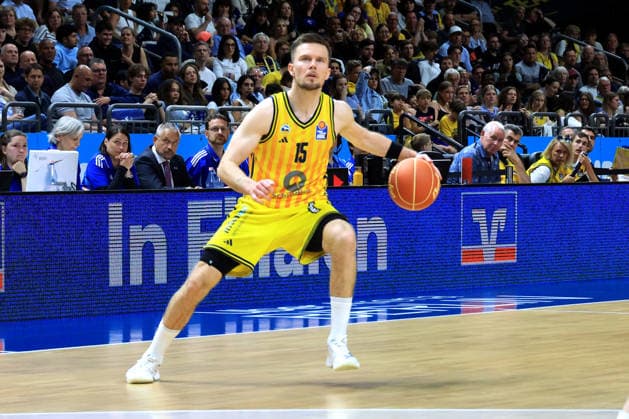 DEU, easyCredit BBL, ALBA vs Rasta Vechta, 27 05 2026, Uber Arena, Berlin, DEU, easyCredit BBL, ALBA vs Rasta Vechta, in the picture Martin Hermannsson ALBA Berlin 15 nordphotoxGmbHx xEngler nph00076