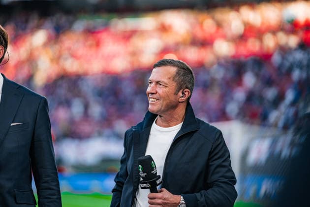 Germany Football UEFA Conference League 2025 2026, Final in Leipzig Crystal Palace vs Rayo Vallecano Leipzig Stadium Red Bull Arena Leipzig Lothar Matthäus Copyright: xTomxLauruschkatx