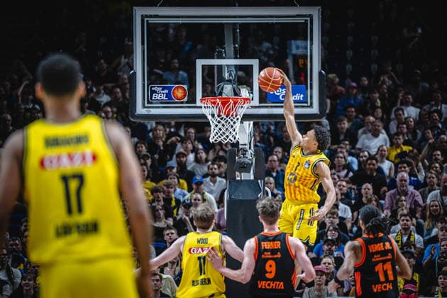 Basketball Berlin 27 05 2026 Season 2025 2026 EasyCredit BBL 1 Bundesliga Men, Men Playoffs Quarterfinals Game 5 Alba Berlin RASTA Vechta Jack Kayil Alba Berlin, No 07