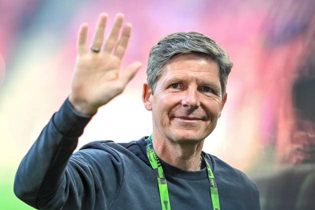 Coach Oliver Glasner Crystal Palace gestures during the UEFA Conference League Final 2026 match between Crystal Palace FC and Rayo Vallecano de Madrid at Football Arena Leipzig on May 27, 2026 in Leipzig, Germany Photo by Harry Langer DeFodi Images