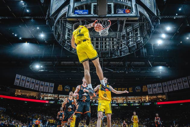 Basketball Berlin 27 05 2026 Season 2025 2026 EasyCredit BBL 1 Bundesliga Men, Men Playoffs Quarterfinals Game 5 Alba Berlin RASTA Vechta Jack Kayil Alba Berlin, No 07