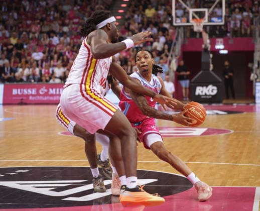 Jalen Finch Telekom Baskets Bonn vs Fitness First Würzburg Wuerzburg Baskets Playoffs Quarterfinals Game 5 Season 2025 26