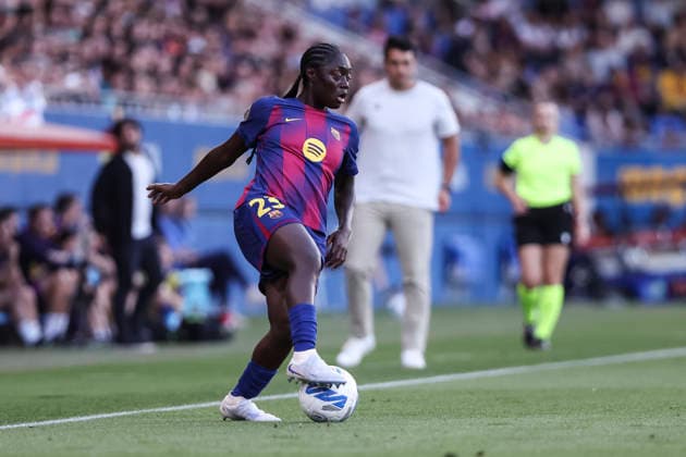 May 27, 2026, Sant Joan Despi, Barcelona, Spain: Aicha Camara of FC Barcelona, Barca in action during the Spanish Women league, Liga F, football match played between FC Barcelona and Real Sociedad at Johan Cruyff Stadium on May 27, 2026 in Sant Joan Despi, Barcelona. Sant Joan Despi Spain - ZUMAa181 20260527_zaa_a181_107 Copyright: xJavierxBorregox