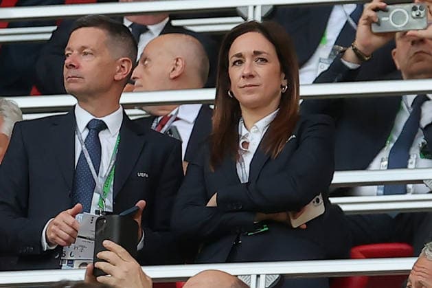 27 05 2026, xtgx, Football UEFA Conference League Final 2026, Crystal Palace Rayo Vallecano v l Nadine Keßler Managing Director Women s Football UEFA UEFA REGULATIONS PROHIBIT ANY USE OF PHOTOGRAPHS as IMAGE SEQUENCES and or QUASI VIDEO Red Bull Arena