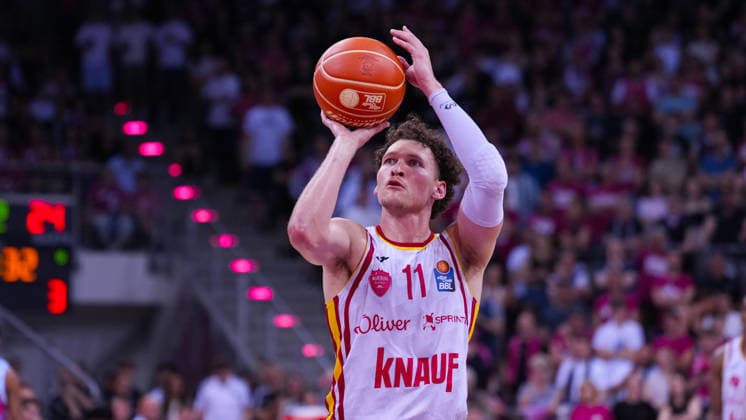 27 05 2026, xydrx, Basketball, easyCredit Basketball Bundesliga, Playoffs, Quarterfinals Game 5, Telekom Baskets Bonn Fitness First Wuerzburg Baskets, Telekom Dome Bonn Brae Ivey Fitness First Wuerzburg Baskets, 11 at free throw Copyright: HMBxMedia YannisxDreimann