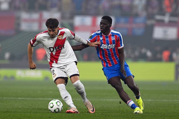 IPA85115338 - Andrei Ratiu (Rayo Vallecano) during the UEFA Europe Conference 2026 final between Rayo Vallecano de Madrid vs. Crystal Palace F.C. on May 27th, 2026 at the Red Bull Arena, Leipzig, Germany  Copyright: xVincenzoxOrlando IPAxSportx xx 85115338