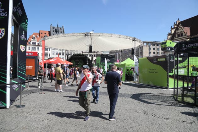 Fan Festival for the UEFA Conference League Final 2026 in Leipzig Leipzig, 27 05 2026 Fan Festival for the UEFA Conference League Final 2026 in leipzig Photo Matthias Gränzdörfer Saxony Copyright: xMatthiasxGränzdörferx