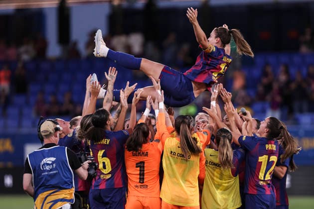 May 27, 2026, Sant Joan Despi, Barcelona, Spain: Alexia Putellas says goodbye to the fans in her final match as an FC Barcelona, Barca player after the Spanish Women league, Liga F, football match played between FC Barcelona and Real Sociedad at Johan Cruyff Stadium on May 27, 2026 in Sant Joan Despi, Barcelona. Sant Joan Despi Spain - ZUMAa181 20260527_zaa_a181_143 Copyright: xJavierxBorregox