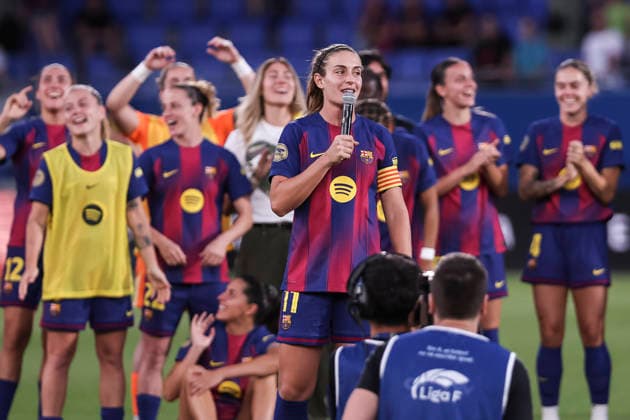 May 27, 2026, Sant Joan Despi, Barcelona, Spain: Alexia Putellas says goodbye to the fans in her final match as an FC Barcelona, Barca player after the Spanish Women league, Liga F, football match played between FC Barcelona and Real Sociedad at Johan Cruyff Stadium on May 27, 2026 in Sant Joan Despi, Barcelona. Sant Joan Despi Spain - ZUMAa181 20260527_zaa_a181_144 Copyright: xJavierxBorregox