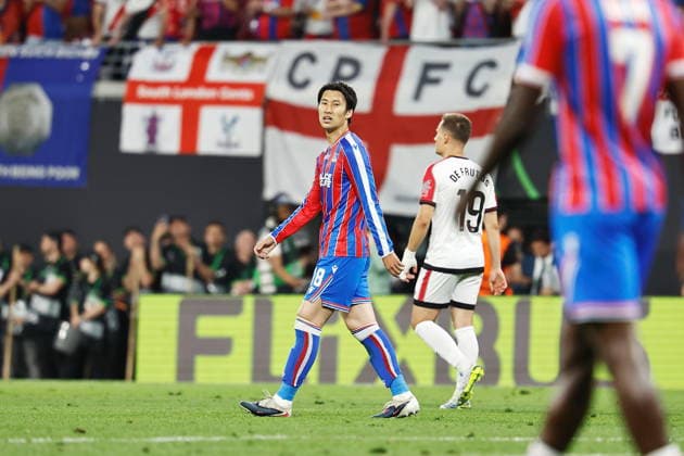 Daichi Kamada (Crystal Palace), MAY 27, 2026 - Football Soccer : UEFA Europa Conference League final 2026 Leipzig match between Crystal Palace FC - Rayo Vallecano de Madrid at the Leipzig Stadium in Leipzig, Germany. Noxthirdxpartyxsales  aflo_332178821