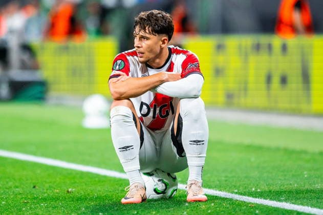 2026.05.27 Lipsk pilka nozna Final Liga Konferencji Europy sezon 2025 2026 Crystal Palace - Rayo Vallecano N z Andrei Ratiu Foto Gleb Soboliev PressFocus 2026.05.27 Leipzig Football - Final UEFA Conference League 2025 2026 Crystal Palace - Rayo Vallecano Andrei Ratiu Credit: Gleb Soboliev PressFocus NEWSPIX.PL --- newspix.pl 