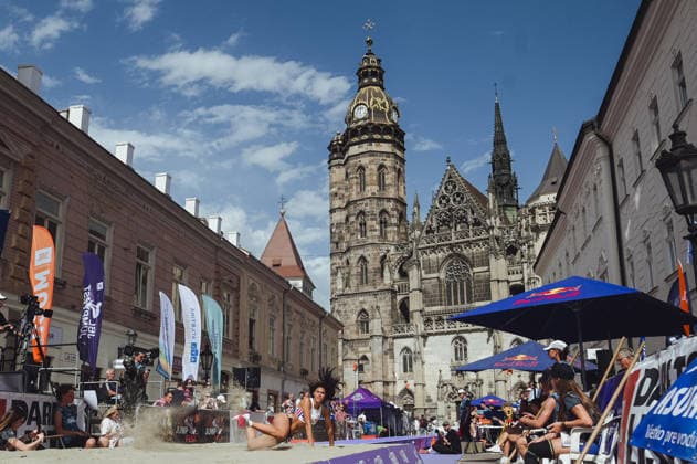 JBL Jump Fest 2026 athletics meeting in Kosice, Slovakia KOSICE, SLOVAKIA - MAY 27: British female athlete Jaiter Allenor Best competes during the JBL Jump Fest 2026 athletics meeting in Koöice, Slovakia, on May 27, 2026. The World Athletics Continental Tour Silver event brings elite international triple jumpers and medal-winning athletes to a specially built Olympic-standard runway in the city center, right in front of the iconic St Elisabeth Cathedral. Robert Nemeti Anadolu Kosice Slovakia. Editorial use only. Please get in touch for any other usage.  Copyright: x2026xAnadoluxRobertxNemetix