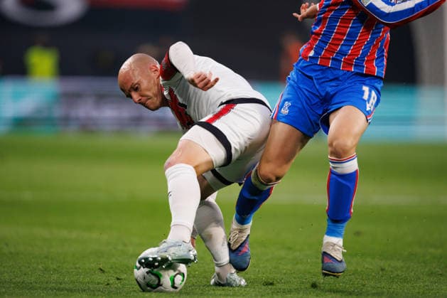 Isi Palazon seen during UEFA Conference League 2026 final game between teams of Crystal Palace FC and Rayo Vallecano de Madrid (Maciej Rogowski Ball Raw Images) Leipzig Red Bull Arena Germany Copyright: xMaciejxRogowskix ROG3_CP_RAY_2526-19