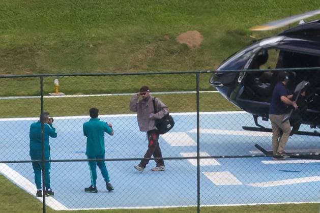 Jogadores da selecao chegam Ã Granja Comary de helicoptero para iniciar preparacao para a Copa Brazilian player Neymar arrives at Granja Comary in Teresopolis, in the mountainous region of Rio de Janeiro state, Brazil, on Wednesday, May 27, 2026. Players called up by Carlo Ancelotti to represent Brazil at the 2026 FIFA World Cup, WM, Weltmeisterschaft, Fussball began reporting to Granja Comary, the national team, Nationalteam Ä™s training center in Teresopolis, officially starting preparations for Brazil™s bid for a sixth world title. Training sessions at the facility run from Wednesday, May 27, through Saturday, May 30. Photo: PEDRO KIRILOS ESTADoO CONTEÃöDO ESTADoO CONTEÃöDO TERESOPOLIS RJ BRASIL  Copyright: xPEDROxKIRILOSx