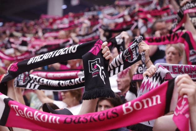 Fans before the game Telekom Baskets Bonn vs Fitness First Würzburg Wuerzburg Baskets Playoffs Quarterfinals Game 5 Season 2025 26