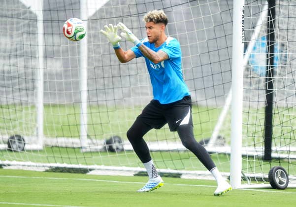 May 27, 2026, Charlotte, Nc, UNITED STATES: Canada goalkeeper Dayne St. Clair makes a save during Team Canada World Cup roster selection camp in Charlotte, N.C., on Wednesday, May 27, 2026. Canada News - May 27, 2026  - ZUMAc35_ 20260527_zaf_c35_182 Copyright: xNathanxDenettex