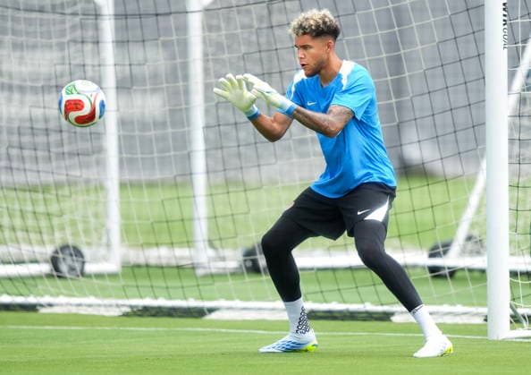 May 27, 2026, Charlotte, Nc, UNITED STATES: Canada goalkeeper Dayne St. Clair makes a save during Team Canada World Cup roster selection camp in Charlotte, N.C., on Wednesday, May 27, 2026. Canada News - May 27, 2026  - ZUMAc35_ 20260527_zaf_c35_184 Copyright: xNathanxDenettex