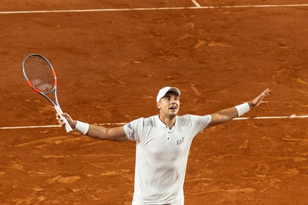 Paris, France - May 27: Hamad Medjedovic of Serbia celebrates during his Men s Singles second round match against Casper Ruud of Norway on Day Four of the 2026 French Open at Roland Garros on May 27, 2026 in Paris, France. (Photo by Pauline FIGUET SPP)  Copyright: xPaulinexFIGUETx xSPPx Sportspressphoto_SPR155752