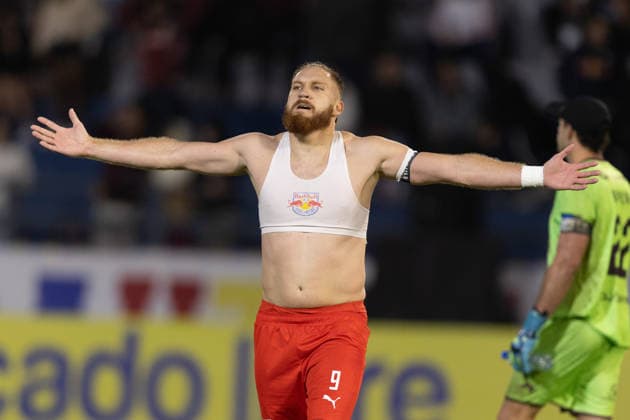 Red Bull Bragantino v Carabobo FC - Copa Sudamericana 2026 Braganca Paulista, Brazil, May 27, 2026 - Isidro Pitta of Red Bull Bragantino celebrates after scoring during the CONMEBOL Copa Sudamericana 2026 match against Carabobo FC at Estadio Cicero de Souza Marques. Copyright: xRPxFotoPressxDiogoxReisx