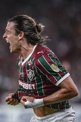 A match valid for the 2026 Copa Libertadores between Fluminense and Deportivo La Guaira. Fluminense player Agustin Canobbio celebrates his goal during the match between Fluminense and Deportivo La Guaira, valid for the 2026 Copa Libertadores, at the Maracana stadium, on Wednesday night. .%g Copyright: xJaysonxBragax