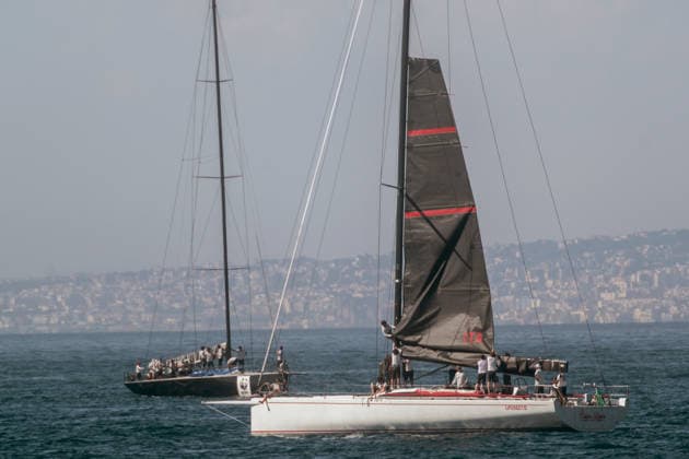 May 27, 2026, Sorrento, Naples, Italy: Boats seen racing. In the third day of the Tre Golfi Sailing Week, sailing boats continued the inshore racing for the IMA Maxi European Championship, EM, Europameisterschaft Sorrento Italy - ZUMAf172 0857731297st Copyright: xValeriaxFerrarox