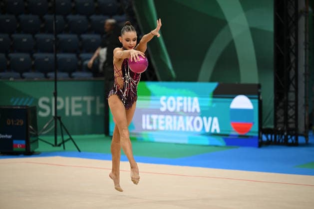IPA85126900 - ILTERIAKOVA Sofiia (RUS) during European Championships in Rhythmic gymnastics, Rhythmische Sportgymnastik, RSG Gymnastics in Varna, Bulgaria, May 28 2026  Copyright: xFilippoxTomasi IPAxSportx xx 85126900