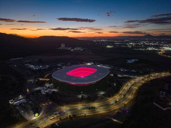 (260528) -- ZAPOPAN, May 28, 2026 -- This drone photo taken on May 27, 2026 shows the Guadalajara Stadium in Zapopan, Jalisco State, Mexico. The Guadalajara Stadium will host four group-stage matches during the 2026 FIFA World Cup, WM, Weltmeisterschaft, Fussball ) (SP)MEXICO-ZAPOPAN-FOOTBALL-FIFA WORLD CUP-STADIUM LixMuzi 