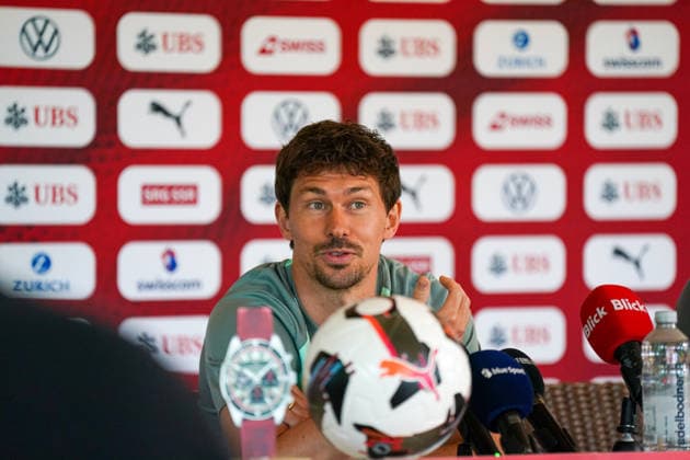 Switzerland Football Swiss national team 2025 2026, Media conference Christian Fassnacht Pavillon Gründenmoos St Gallen Christian Fassnacht of the Swiss national team during a press conference at the Pavillon Gründenmoos in St Gallen, Switzerland Copyright: xJOERANxSTEINSIEKx
