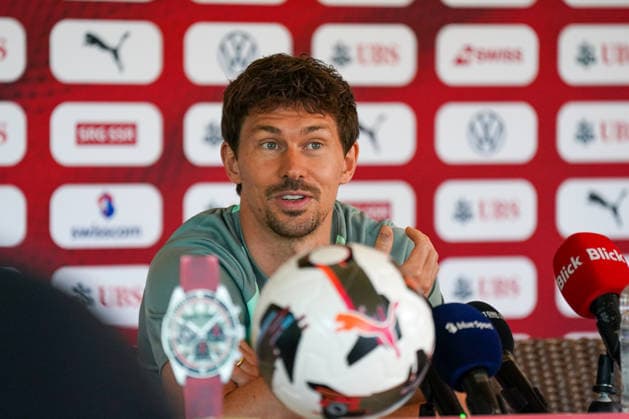 Switzerland Football Swiss national team 2025 2026, Media conference Christian Fassnacht Pavillon Gründenmoos St Gallen Christian Fassnacht of the Swiss national team during a press conference at the Pavillon Gründenmoos in St Gallen, Switzerland Copyright: xJOERANxSTEINSIEKx
