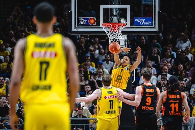 Basketball Berlin 27 05 2026 Season 2025 2026 EasyCredit BBL 1 Bundesliga Men, Men Playoffs Quarterfinals Game 5 Alba Berlin RASTA Vechta Jack Kayil Alba Berlin, No 07