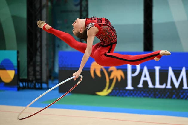 IPA85130095 - ONOFRIICHUK Taisiia (UKR) during European Championships in Rhythmic gymnastics, Rhythmische Sportgymnastik, RSG Gymnastics in Varna, Bulgaria, May 28 2026  Copyright: xFilippoxTomasi IPAxSportx xx 85130095