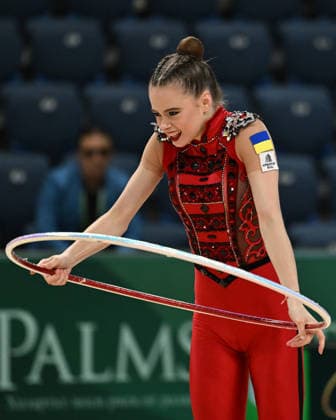 IPA85130103 - ONOFRIICHUK Taisiia (UKR) during European Championships in Rhythmic gymnastics, Rhythmische Sportgymnastik, RSG Gymnastics in Varna, Bulgaria, May 28 2026  Copyright: xFilippoxTomasi IPAxSportx xx 85130103