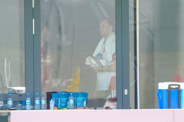 Goalkeeper Manuel Neuer Germany Germany in the training room only Herzo Base 28 05 2026 German national team, training camp for World Cup preparation, Home Ground, HerzoBase, World of Adidas, Herzogenaurach