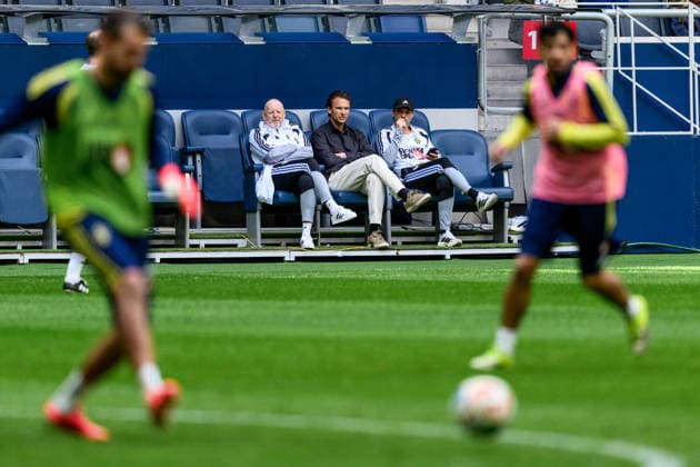 260528 Former player of the Swedish national football team Albin Ekdahl at a training session on May 28, 2026 in Stockholm Photo Johanna Säll BILDBYRAN code JL JL0620 fotboll football soccer fotball landskamp träning practice training sverige sweden sverige a fifa world cup vm bbeng  Copyright: JOHANNAxSÄLL BB260528BB212