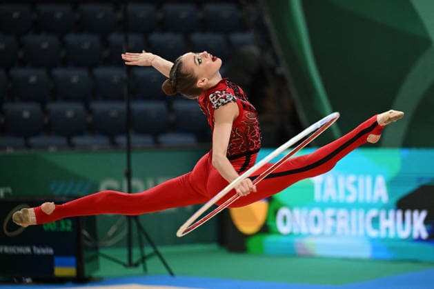OTHER - Gymnastics - European Championships in Rhythmic gymnastics, Rhythmische Sportgymnastik, RSG Photo by IPA ABACAPRESS.COM85130101 - ONOFRIICHUK Taisiia (UKR) during European Championships in Rhythmic Gymnastics, Gymnastics in Varna, Bulgaria, May 28 2026 Varna Bulgaria  Copyright: xIPAxSport ABACAx