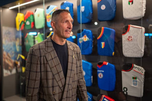 HONGKONG-SOCCER FIFA-MUSEUM Italian former soccer player, Marco Materazzi at the FIFA Museum Hong Kong during a press event in Hong Kong, May 28, 2026. NEXPHER Vernon Yuen HONG KONG