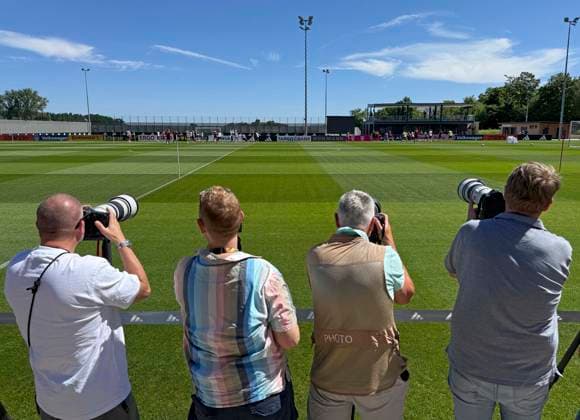 28 05 2026, Football DFB national team Germany, training camp before the World Cup in Herzogenaurach, in the home ground at ADIDAS First training session on the Adidas sports field, The photographers capture the action