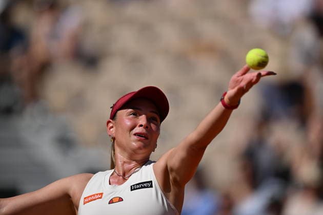 2026 French Open (Roland-Garros) - Day 5 PARIS, FRANCE - MAY 28: Naomi Osaka (not seen) of Japan competes against Donna Vekic of Croatia during the women s singles second round on day five of the 2026 French Open at Court Simonne-Mathieu in Paris, France on May 28, 2026. Mustafa Yalcin Anadolu Paris France. Editorial use only. Please get in touch for any other usage.  Copyright: x2026xAnadoluxMustafaxYalcinx