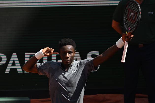2026 French Open (Roland-Garros) - Day 5 PARIS, FRANCE - MAY 28: Adolfo Daniel Vallejo (not seen) of Paraguay competes against Moise Kouame of France during the men s singles second round on day five of the 2026 French Open in Paris, France on May 28, 2026. Burak Akbulut Anadolu Paris France. Editorial use only. Please get in touch for any other usage.  Copyright: x2026xAnadoluxBurakxAkbulutx