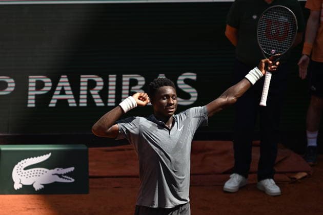 2026 French Open (Roland-Garros) - Day 5 PARIS, FRANCE - MAY 28: Adolfo Daniel Vallejo (not seen) of Paraguay competes against Moise Kouame of France during the men s singles second round on day five of the 2026 French Open in Paris, France on May 28, 2026. Burak Akbulut Anadolu Paris France. Editorial use only. Please get in touch for any other usage.  Copyright: x2026xAnadoluxBurakxAkbulutx
