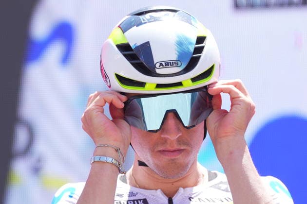 Spain™s Juan Pedro Lopez Perez of Movistar Team during Stage 18 of the Giro d™Italia from Fai della Paganella - Pieve di Soligo Italy, Thursday May 28, 2026  Copyright: xSimonexSpada LaPressex