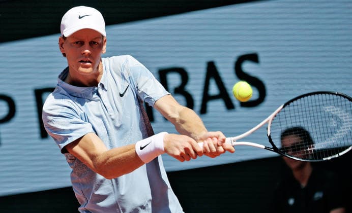 TENNIS - French Open 2026 PARIS,FRANCE,28.MAY.26 - TENNIS - ATP, Tennis Herren World Tour, French Open, Roland Garros, Grand Slam. Image shows Jannik Sinner (ITA).  GEPAxpictures xMatthiasxHauer