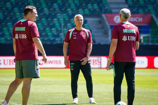Switzerland Football Swiss national team 2026, Swiss national team training Kybunpark St Gallen Sergio Ermotti Group Chief Executive Officer, UBS Copyright: xJOERANxSTEINSIEKx