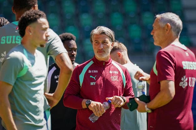 Switzerland Football Swiss national team 2026, Training of the Swiss national team Kybunpark St Gallen Murat Yakin Trainer, Switzerland Copyright: xJOERANxSTEINSIEKx