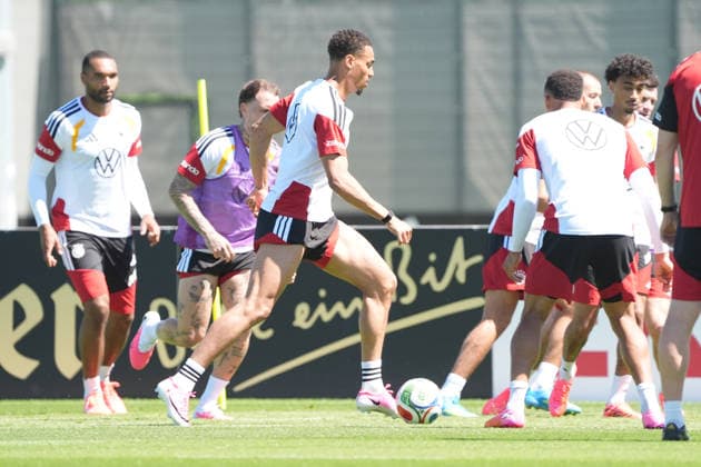 Felix Nmecha Germany Germany Herzo Base 28 05 2026 German national team, training camp for World Cup preparation, Home Ground, HerzoBase, World of Adidas, Herzogenaurach