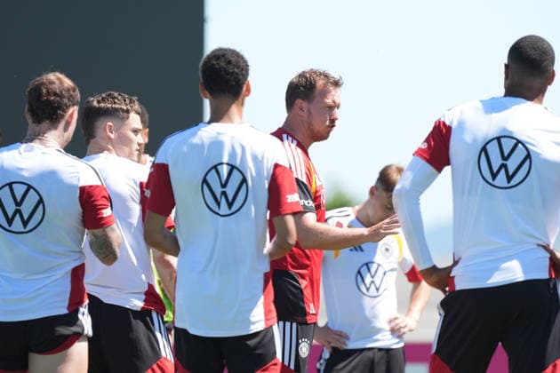 Speech by national coach Julian Nagelsmann Germany Germany Herzo Base 28 05 2026 German national team, training camp for World Cup preparation, Home Ground, HerzoBase, World of Adidas, Herzogenaurach