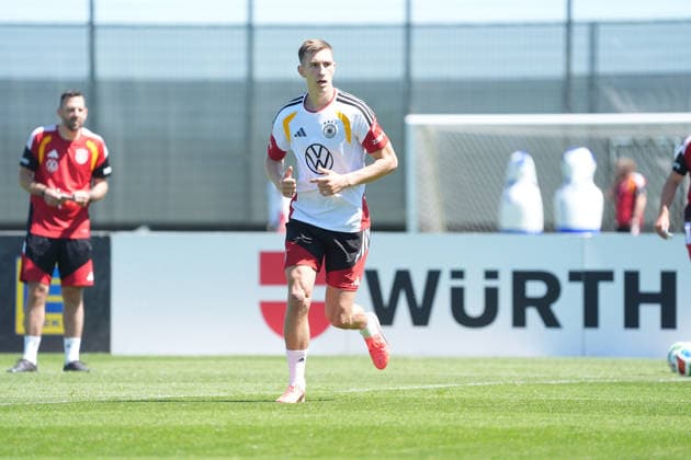 Nico Schlotterbeck Germany Germany Herzo Base 28 05 2026 German national team, training camp for World Cup preparation, Home Ground, HerzoBase, World of Adidas, Herzogenaurach