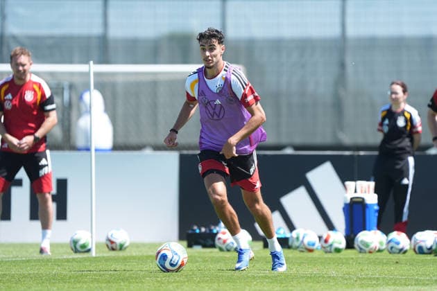 Aleksandar Pavlovic Germany Germany Herzo Base 28 05 2026 German national team, training camp for World Cup preparation, Home Ground, HerzoBase, World of Adidas, Herzogenaurach