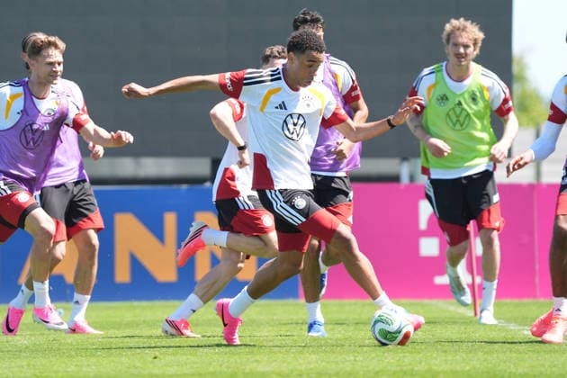 Jamal Musiala Germany, Germany attacks Herzo Base 28 05 2026 German national team, training camp for World Cup preparation, Home Ground, HerzoBase, World of Adidas, Herzogenaurach